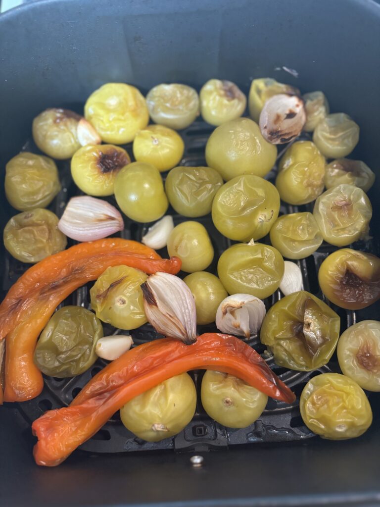 Ingredients for salsa verde