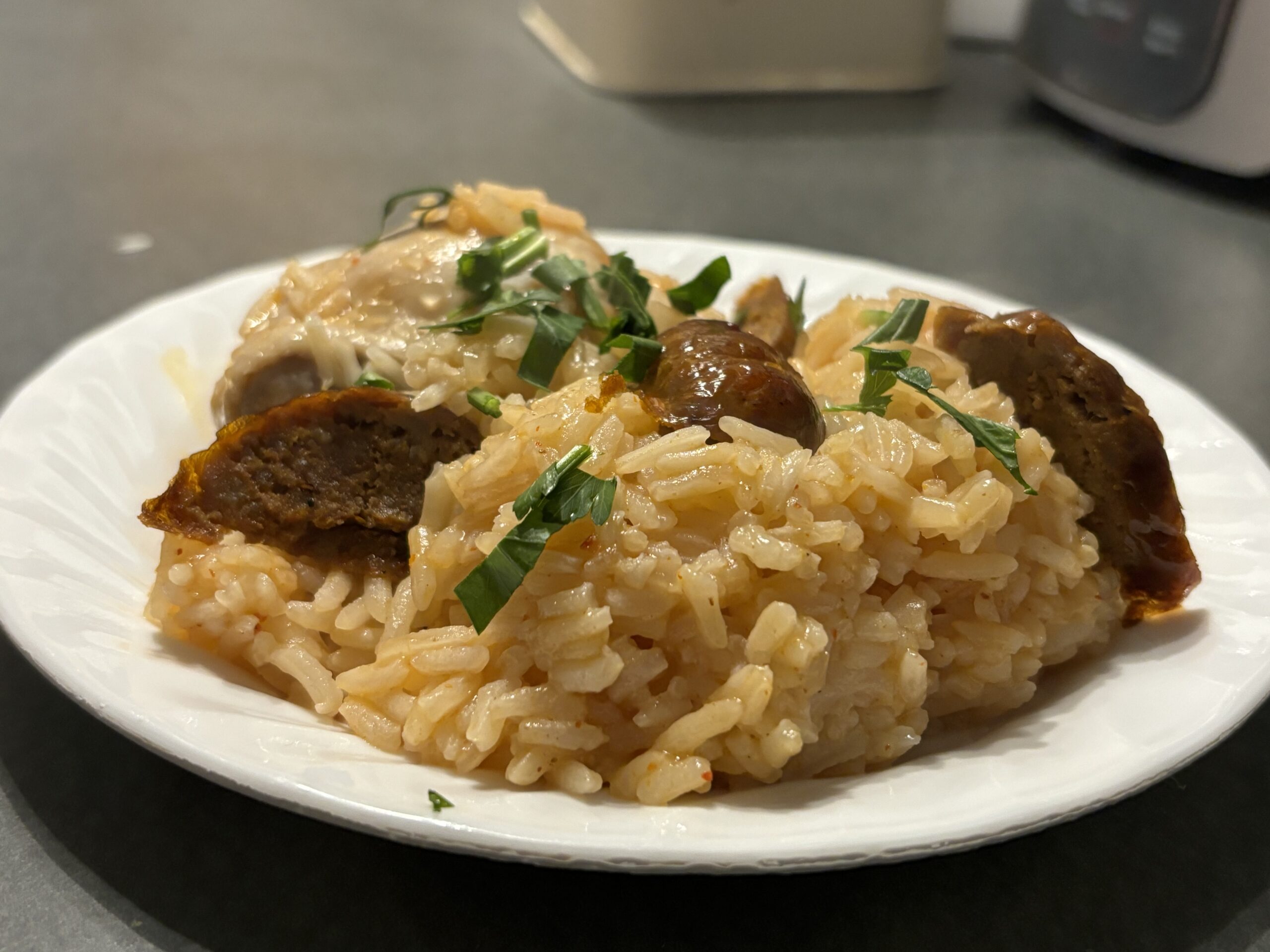 Portuguese chicken and rice.